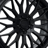 1 X Katana Racing KR05 18X8 5X108 73.1 Hub 6.07 Offset Matte Black Wheel Rim