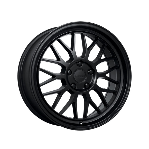 1 X Katana Racing KR06 18x8 5x112 66.6 Hub 6.07 Offset Matte Black Wheel Rim
