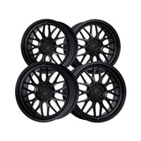 1 X Katana Racing KR06 18x8 5x112 66.6 Hub 6.07 Offset Matte Black Wheel Rim