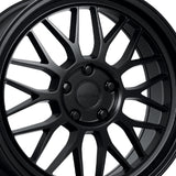 1 X Katana Racing KR06 18x8 5x112 66.6 Hub 6.07 Offset Matte Black Wheel Rim