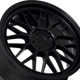 1 X Katana Racing KR06 18x8 5x112 66.6 Hub 6.07 Offset Matte Black Wheel Rim