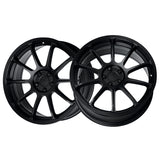 1 X Katana Racing KR07 17x7.5 5x114.3 73.1 Hub 5.82 Offset Matte Black Wheel Rim
