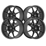 1 X Konig 102B Lockout 18X8.5 5X112 66.6 Hub +43 Offset Gloss Black Wheel Rim