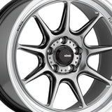 1 X Konig 105M Countergram 19X8.5 5X112 66.6 Hub +43 Offset Chrome Wheel Rim