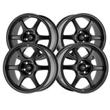 1 X Konig 106B Hexaform 15X7.5 4X100 73.1 Hub +35 Offset Black Wheel Rim