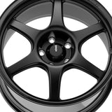 1 X Konig 106B Hexaform 18X8.5 5X112 66.6 Hub +43 Offset Black Wheel Rim