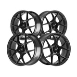 1 X Konig 107GB Diverge 17X8 5X108 73.1 Hub 42 Offset Black Wheel Rim