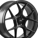 1 X Konig 107GB Diverge 19X8.50 5X108 73.1 Hub 43 Offset Black Wheel Rim