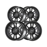 1 X Konig Hyper Trail 17X9 5X5.00 71.5 Hub -12 Offset Black Wheel Rim