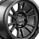 1 X Konig Hyper Trail 17X9 5X5.00 71.5 Hub -12 Offset Black Wheel Rim