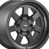 1 X Konig Hyper Trail 18X9 5X5.00 71.5 Hub +00 Offset Black Wheel Rim