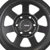 1 X Konig Hyper Trail 18X9 6X5.50 106.1 Hub +00 Offset Black Wheel Rim