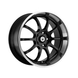 Konig 02326MB LIGHTNING 17X7 5X100/5X4.50 73.00 Hub +40 Black Wheel Rim