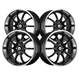 Konig 02326MB LIGHTNING 17X7 5X100/5X4.50 73.00 Hub +40 Black Wheel Rim