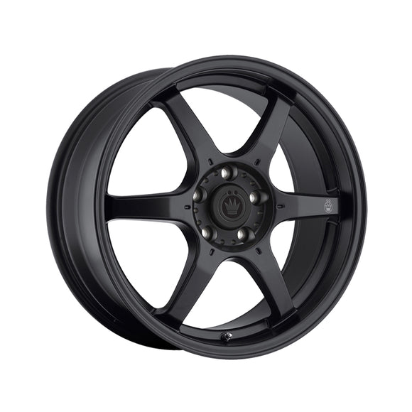 Konig 01430B BACKBONE 16X7 4X100 73.00 Hub +40 Offset Black Wheel Rim