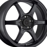 Konig 14 17X7.5 5X100 73.00 Hub +45 Offset Black Wheel Rim