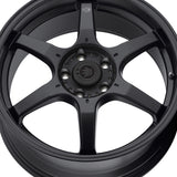 Konig 01430B BACKBONE 16X7 4X100 73.00 Hub +40 Offset Black Wheel Rim