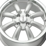 Konig 017 15X7 4X100 73.00 Hub +20 Offset Silver Wheel Rim