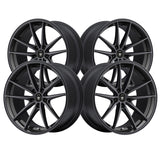 Konig 08237B OVERSTEER 16X7.5 5X108 73.00 Hub +45 Offset Black Wheel Rim