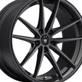 1 X Konig 37B Oversteer 19X8.5 5X108 73.1 Hub +42 Offset Gloss Black Wheel Rim