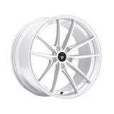 Konig 08437W OVERSTEER 17X8 5X4.50 73.00 Hub +45 Offset White Wheel Rim