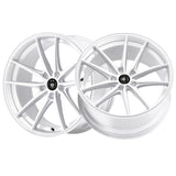 Konig 08437W OVERSTEER 17X8 5X4.50 73.00 Hub +45 Offset White Wheel Rim