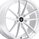 Konig 08437W OVERSTEER 17X8 5X4.50 73.00 Hub +45 Offset White Wheel Rim