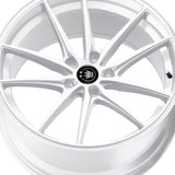 Konig 08437W OVERSTEER 17X8 5X4.50 73.00 Hub +45 Offset White Wheel Rim