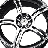 Konig 038 15X6.5 5X100/5X4.50 73.00 Hub +40 Offset Anthracite Wheel Rim