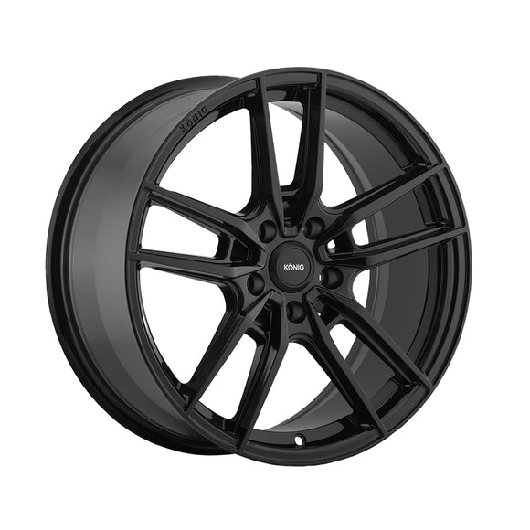 Konig 112 18X8 5X4.50 73.00 Hub +43 Offset Black Wheel Rim