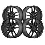 Konig 112 18X8 5X4.50 73.00 Hub +43 Offset Black Wheel Rim