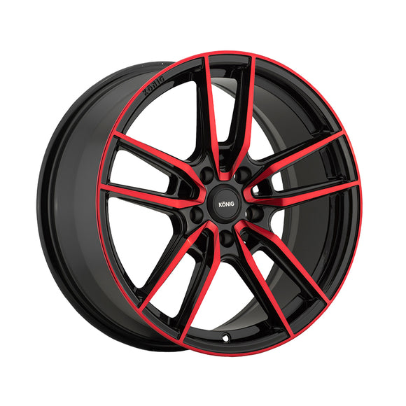 Konig 114 18X8 5X4.50 73.00 Hub +43 Offset Black Wheel Rim