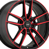 Konig 114 18X8 5X100 73.00 Hub +43 Offset Black Wheel Rim