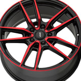 Konig 114 18X8 5X4.50 73.00 Hub +43 Offset Black Wheel Rim