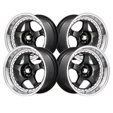 Konig 063 18X9 5X4.50 73.00 Hub +25 Offset Black Wheel Rim