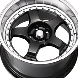 Konig 063 18X9 5X4.50 73.00 Hub +25 Offset Black Wheel Rim