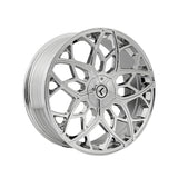 1 X KRAZE CHROME 22X8.5 5-115/5-120 74.1 Hub 38 Offset Chrome Wheel Rim