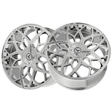 1 X KRAZE CHROME 22X8.5 5-115/5-120 74.1 Hub 38 Offset Chrome Wheel Rim