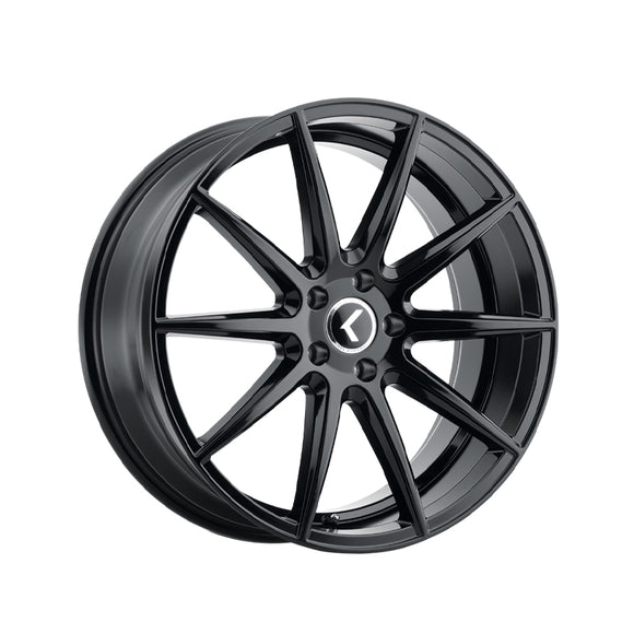 1 X KRAZE COSMOS 17X8 5-114.3 72.62 Hub 38 Offset Black Wheel Rim