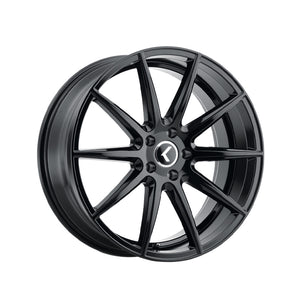 1 X KRAZE COSMOS 18X8 5-120 74.1 Hub 40 Offset Black Wheel Rim