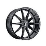 1 X KRAZE COSMOS 18X8 5-120 74.1 Hub 40 Offset Black Wheel Rim