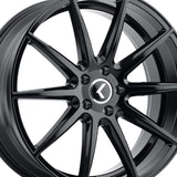 1 X KRAZE COSMOS 18X8 5-114.3 72.62 Hub 40 Offset Black Wheel Rim