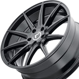 1 X KRAZE COSMOS 20X8.5 5-120 74.1 Hub 38 Offset Black Wheel Rim