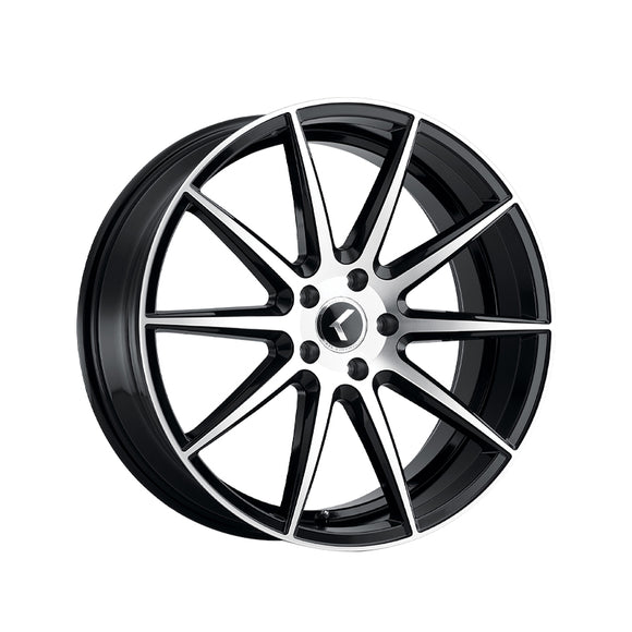 1 X KRAZE COSMOS 20X8.5 5-114.3 72.62 Hub 38 Offset Black Wheel Rim
