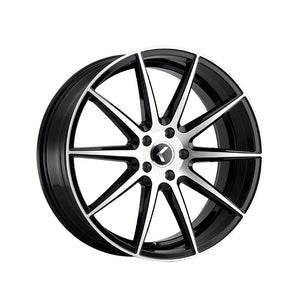 1 X KRAZE COSMOS 18X8 5-120 74.1 Hub 40 Offset Black Wheel Rim