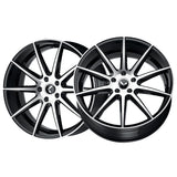 1 X KRAZE COSMOS 20X8.5 5-114.3 72.62 Hub 38 Offset Black Wheel Rim