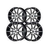 1 X KRAZE COSMOS 17X8 5-114.3 72.62 Hub 38 Offset Black Wheel Rim