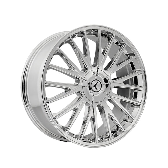 1 X KRAZE DOUBLE DOWN 20X8.5 5-112/5 73 Hub 38 Offset Chrome Wheel Rim
