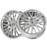 1 X KRAZE DOUBLE DOWN 17X8 5-108/5-114.3 73 Hub 38 Offset Chrome Wheel Rim