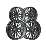 1 X KRAZE DOUBLE DOWN 17X8 5-112/5-120 74.1 Hub 38 Offset Black Wheel Rim